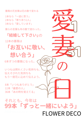 🌹1月31日は愛妻の日🌹