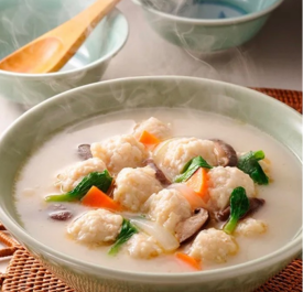 スープ好きにはたまらない！みつせ鶏のふわふわだんごと白湯スープ