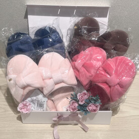   おうち時間におすすめ🏠💭⑅ リボンスリッパ🎀.⋆