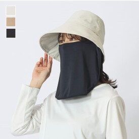 《新商品》撥水遮熱遮光フェイスガード付きハット