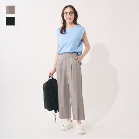 《新商品》接触冷感カットソーストレートパンツ