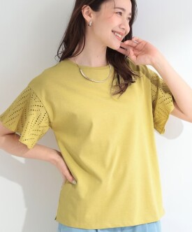 お袖フレアレースTシャツ