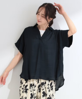 時短でコーデ決まる スラブスキッパーシャツ+タンクトップ