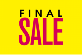 【FINAL SALE 情報】