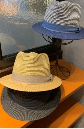 "【おすすめ商品のご紹介】 ツートンつば広ハット"