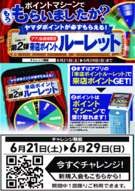 来店ポイントルーレット　Ｘ　インテリアウィーク特別商談会