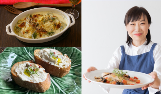 1/27(火) ~冬を味わうイタリアの食卓~ 教室で大人気!「カンタン美味しいきのこの前菜」&「あつあつオーブン料理」