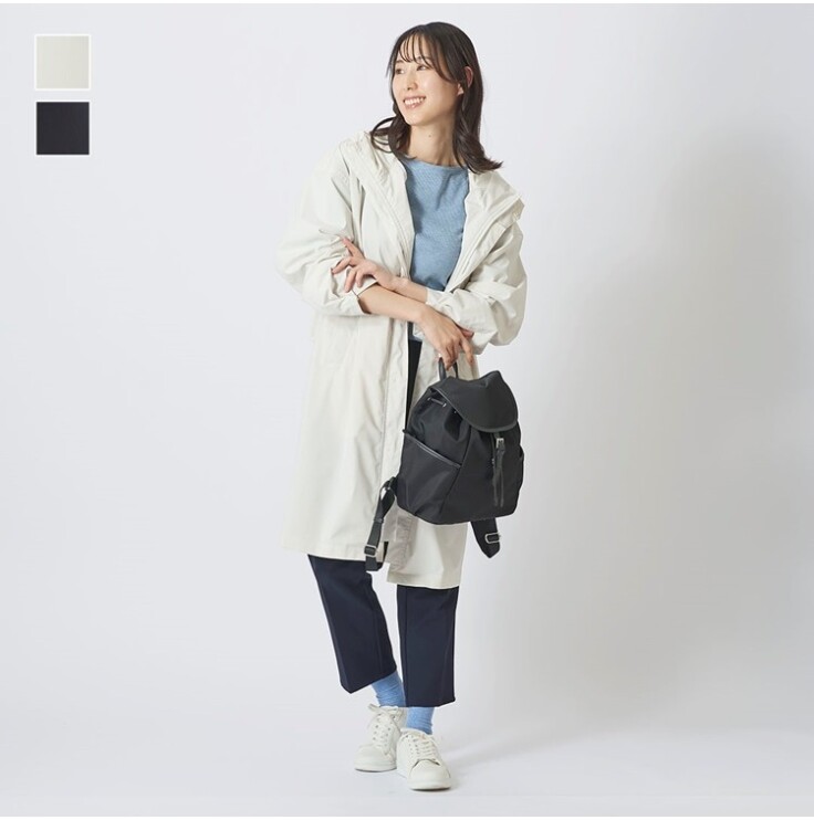《新商品》晴雨兼用UVカットポケッタブルロングレインコート